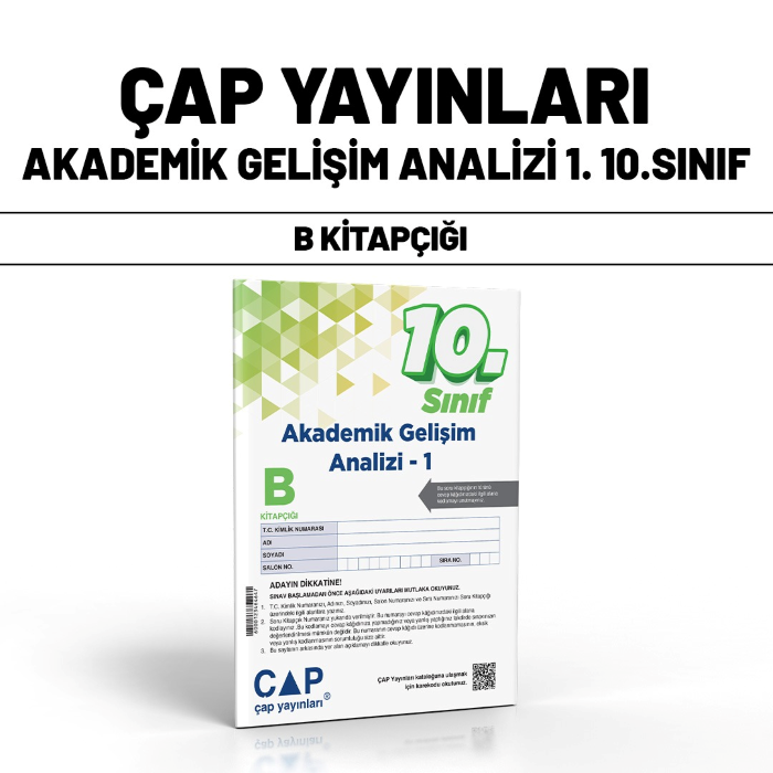 ÇAP 10.SINIF AKADEMİK GELİŞİM ANALİZİ 1-B - 24-25